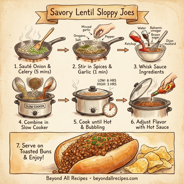 Savory Lentil Sloppy Joes instructions