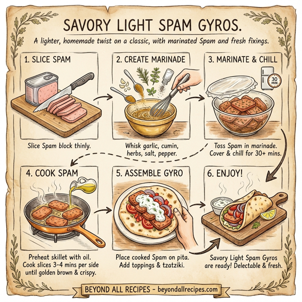 Savory Light Spam Gyros instructions