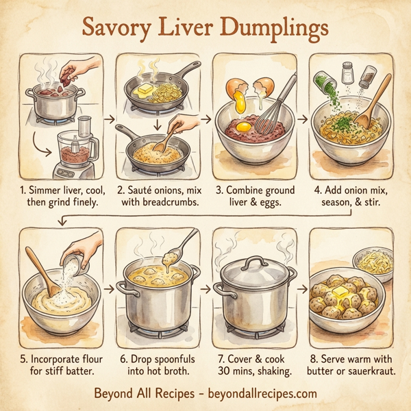 Savory Liver Dumplings instructions