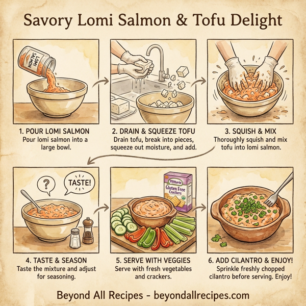 Savory Lomi Salmon & Tofu Delight instructions