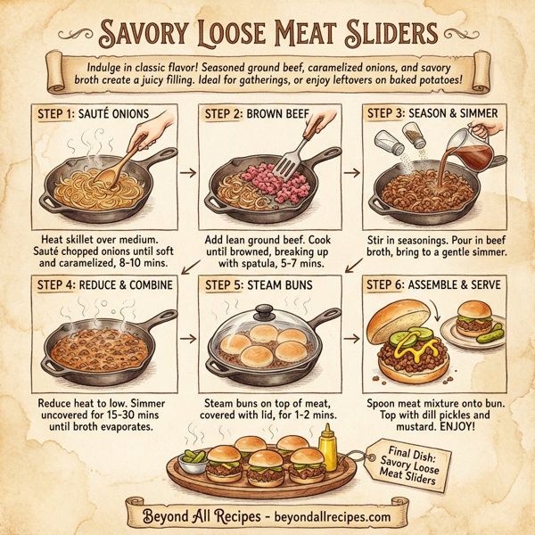 Savory Loose Meat Sliders instructions