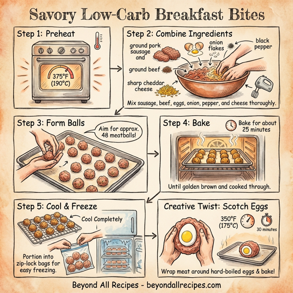 Savory Low-Carb Breakfast Bites instructions