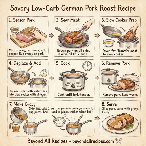 Savory Low-Carb German Pork Roast instructions