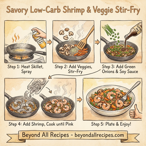 Savory Low-Carb Shrimp and Veggie Stir-Fry instructions