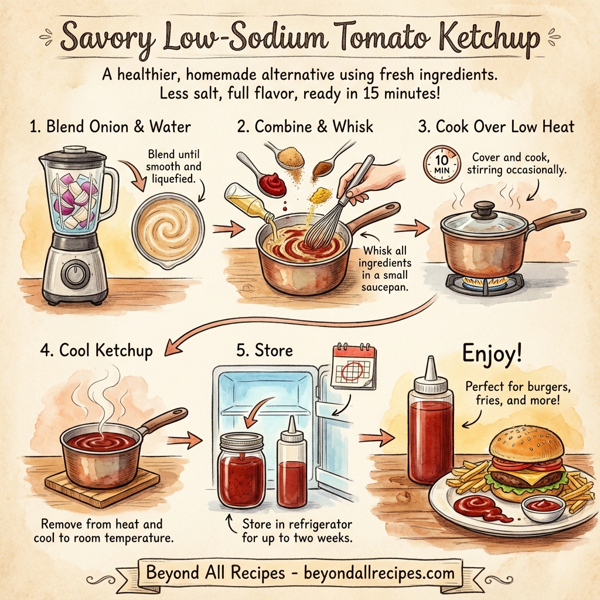 Savory Low-Sodium Tomato Ketchup instructions