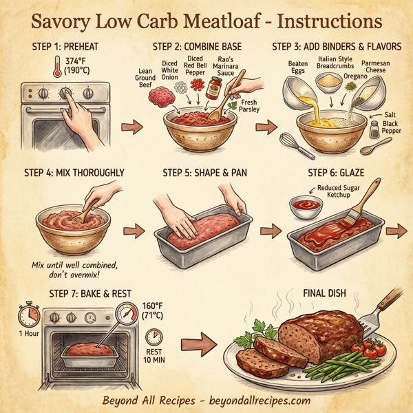 Savory Low Carb Meatloaf instructions