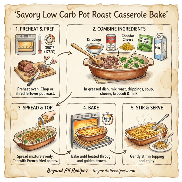 Savory Low Carb Pot Roast Casserole Bake instructions