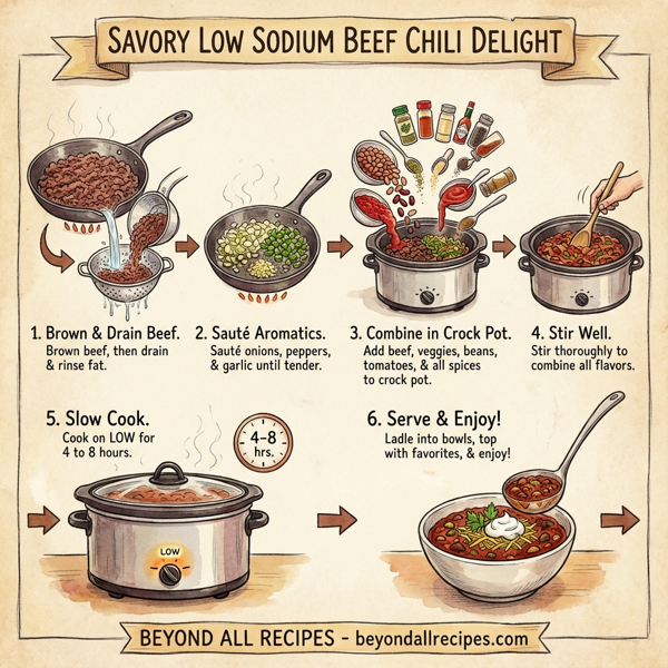 Savory Low Sodium Beef Chili Delight instructions