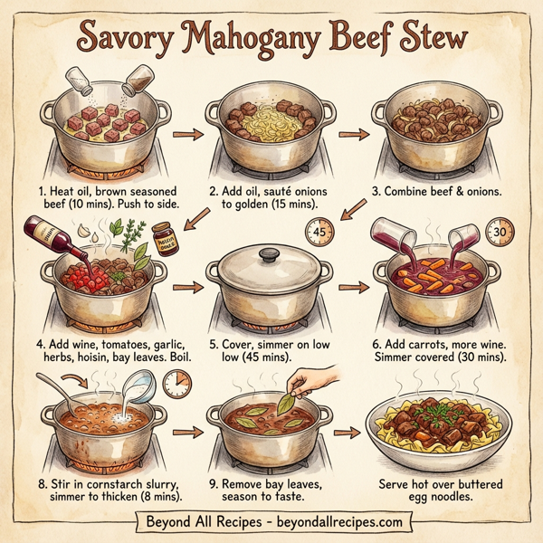 Savory Mahogany Beef Stew instructions