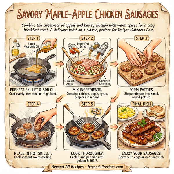 Savory Maple-Apple Chicken Sausages instructions