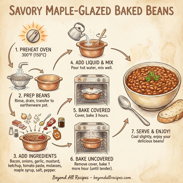 Savory Maple-Glazed Baked Beans instructions