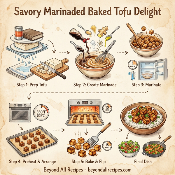 Savory Marinaded Baked Tofu Delight instructions