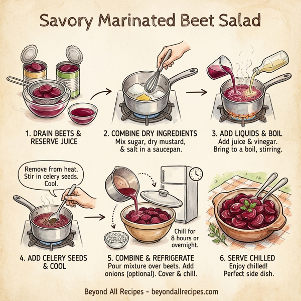 Savory Marinated Beet Salad instructions