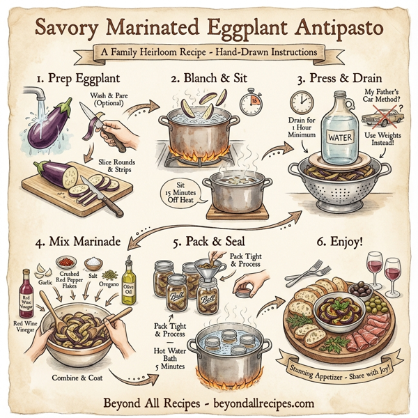 Savory Marinated Eggplant Antipasto instructions