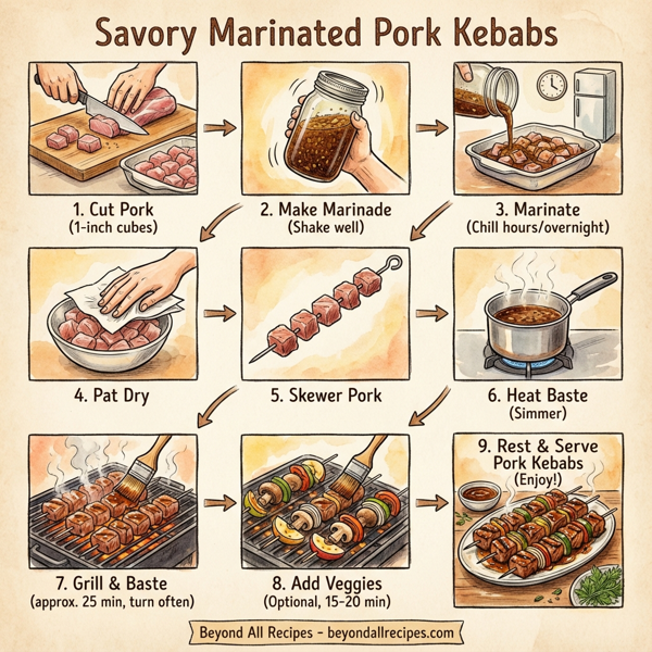 Savory Marinated Pork Kebabs instructions