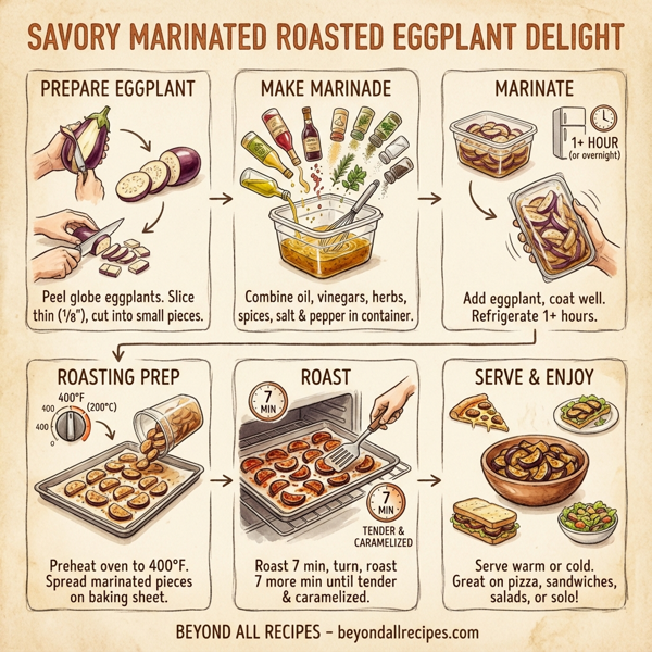 Savory Marinated Roasted Eggplant Delight instructions