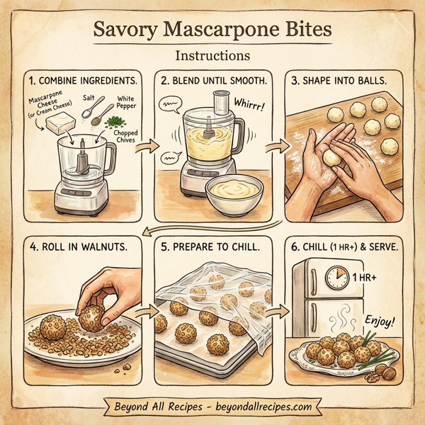 Savory Mascarpone Bites instructions