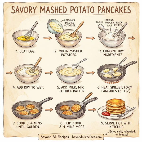 Savory Mashed Potato Pancakes instructions