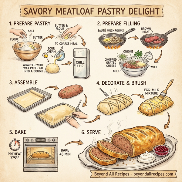 Savory Meatloaf Pastry Delight instructions