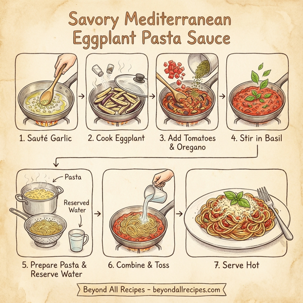 Savory Mediterranean Eggplant Pasta Sauce instructions