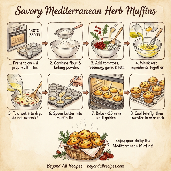 Savory Mediterranean Herb Muffins instructions