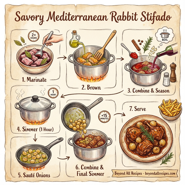 Savory Mediterranean Rabbit Stifado instructions