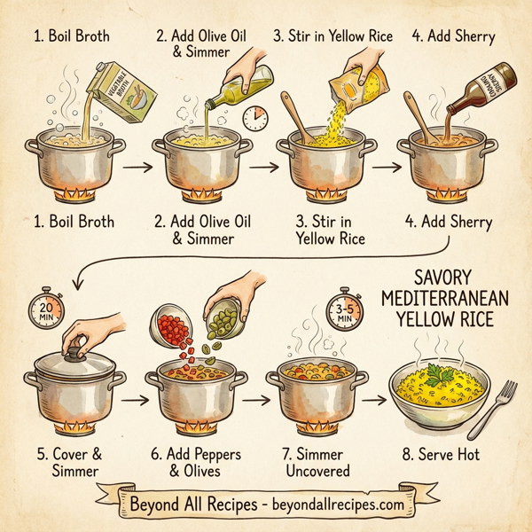 Savory Mediterranean Yellow Rice instructions
