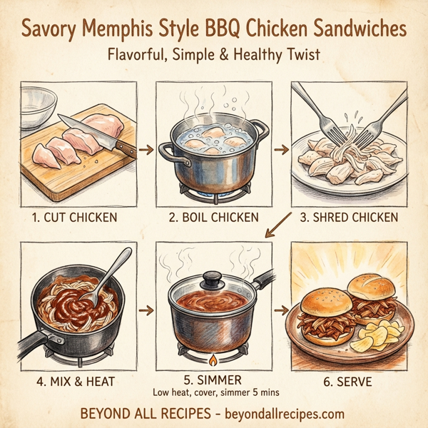 Savory Memphis Style BBQ Chicken Sandwiches instructions