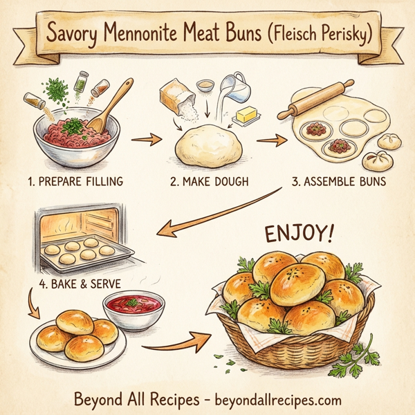 Savory Mennonite Meat Buns instructions