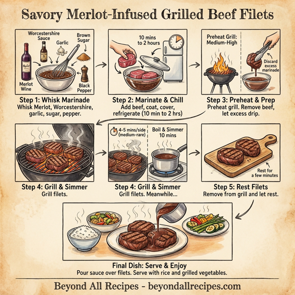 Savory Merlot-Infused Grilled Beef Filets instructions