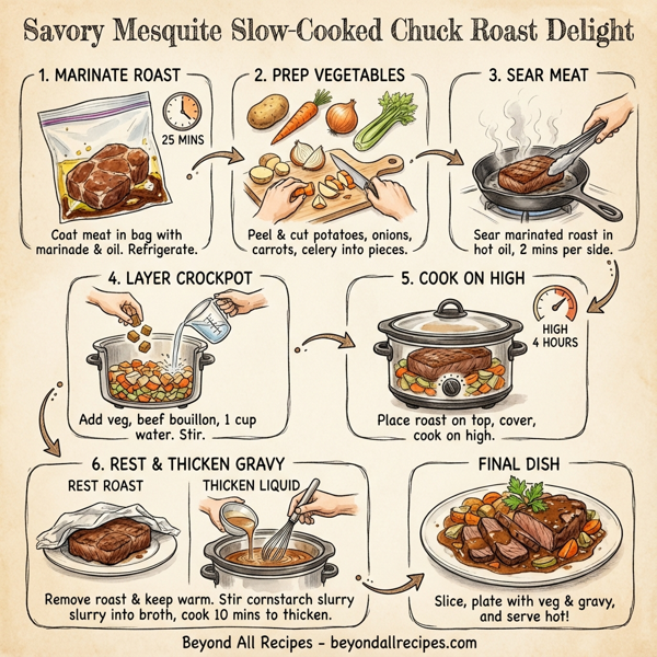Savory Mesquite Slow-Cooked Chuck Roast Delight instructions