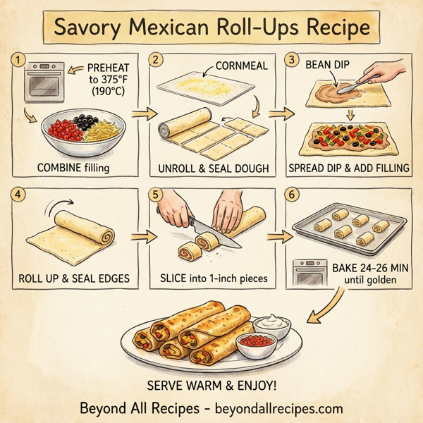 Savory Mexican Roll-Ups instructions