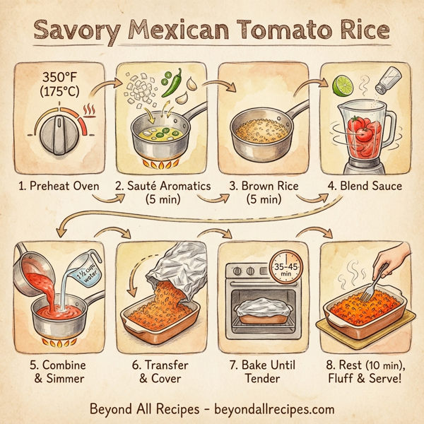 Savory Mexican Tomato Rice instructions