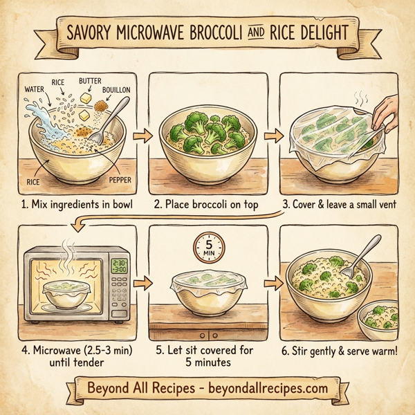 Savory Microwave Broccoli and Rice Delight instructions