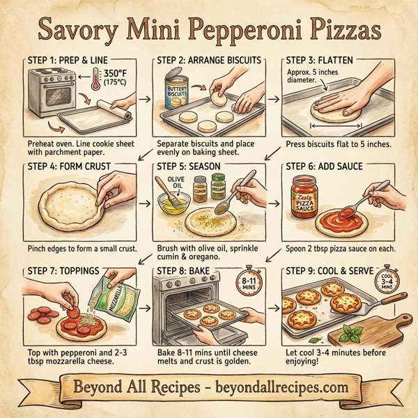 Savory Mini Pepperoni Pizzas instructions