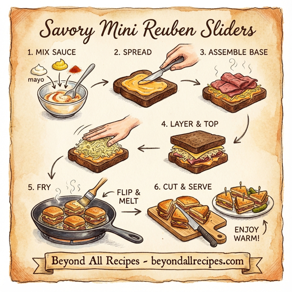 Savory Mini Reuben Sliders instructions