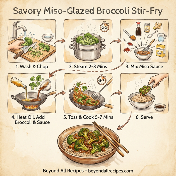 Savory Miso-Glazed Broccoli Stir-Fry instructions