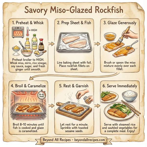 Savory Miso-Glazed Rockfish instructions