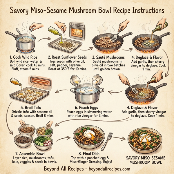 Savory Miso-Sesame Mushroom Bowl instructions
