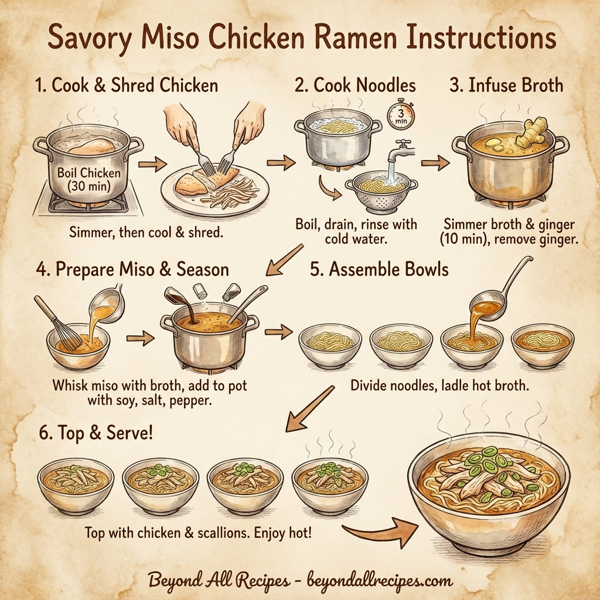Savory Miso Chicken Ramen instructions