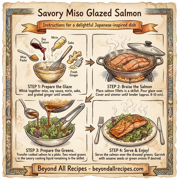 Savory Miso Glazed Salmon instructions