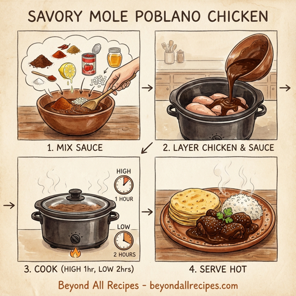 Savory Mole Poblano Chicken instructions