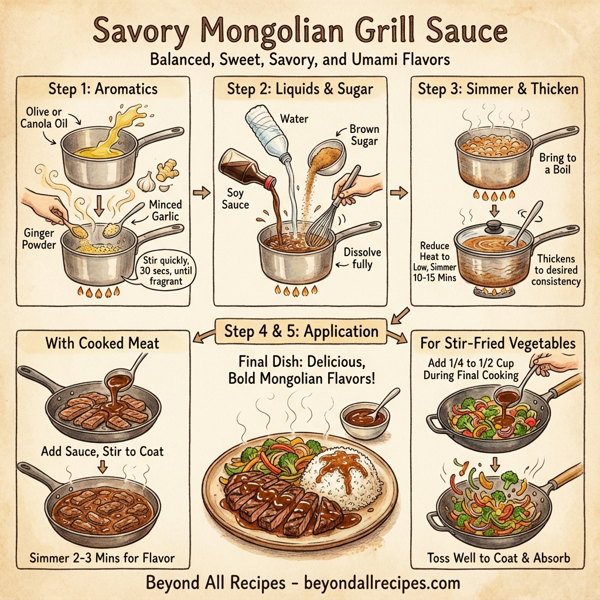 Savory Mongolian Grill Sauce instructions