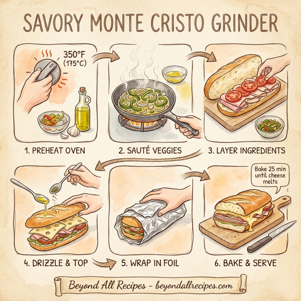 Savory Monte Cristo Grinder instructions