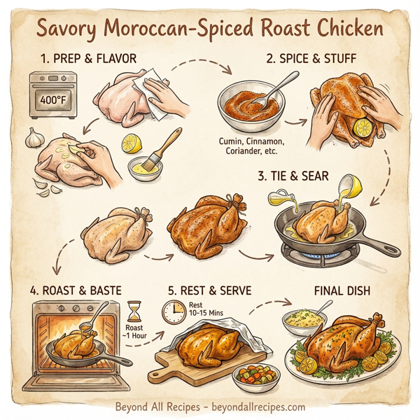 Savory Moroccan-Spiced Roast Chicken instructions