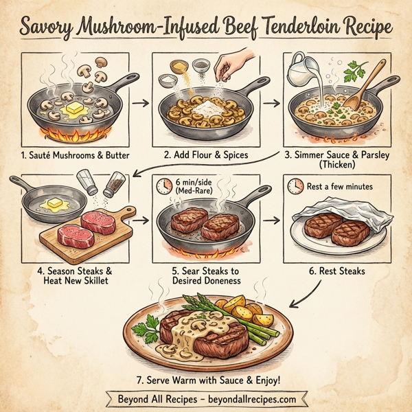 Savory Mushroom-Infused Beef Tenderloin instructions
