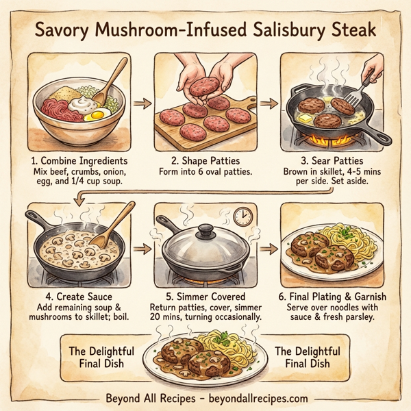 Savory Mushroom-Infused Salisbury Steak instructions