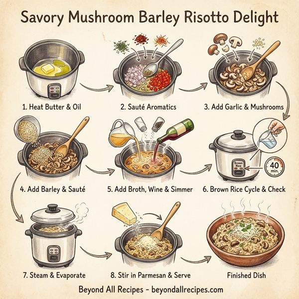 Savory Mushroom Barley Risotto Delight instructions