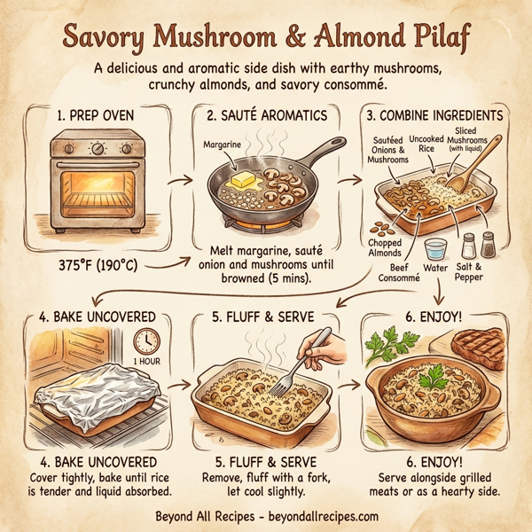 Savory Mushroom & Almond Pilaf instructions