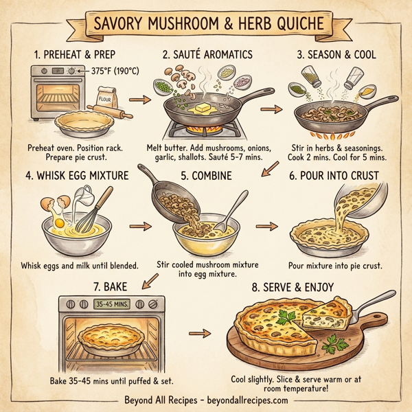 Savory Mushroom & Herb Quiche instructions